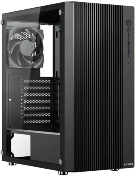 1stCOOL GAMER 4 černá / PC skříň / Mid Tower / Bez zdroje / USB 3.0 / USB-C / průhledná bočnice (ML-GAMER4-AU-USB3-TS)
