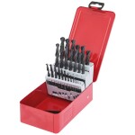 KS Tools 3301613 HSS-R sada spirálových vrtáku do kovu, 1 mm, 1.5 mm, 2 mm, 2.5 mm, 3 mm, 3.5 mm, 4 mm, 4.5 mm, 5 mm, 5.5 mm, 6 mm, 6.5 mm, 7 mm, 7.5 mm, 8 mm,