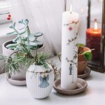 Kähler Design Hammershøi váza bílá - KÄHLER Keramická váza Hammershøi Christmas 10,5 cm, multi barva, keramika