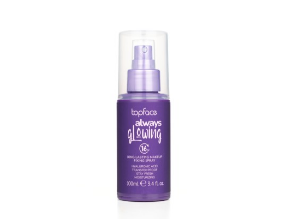 Topface Rozjasňující fixační sprej na make-up Always Glowing 100 ml