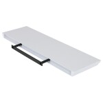 Polička nástěnná 80 cm, MDF, barva bílá, baleno v ochranné fólii