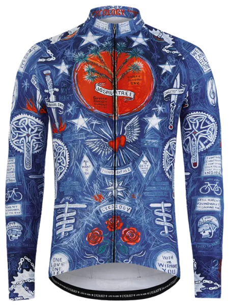 Cyklodres CYCOLOGY Winter Joshua Tree, pánský, dlouhý rukáv (Motiv Joshua Tree, velikost XL)