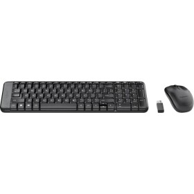 Logitech MK220 bezdrátový sada klávesnice a myše UK anglická, QWERTY černá