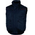 Vesta zimní VIBORG, černá, 100% polyester povlekaný PVC