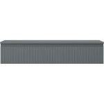 MEXEN/S - Rivel koupelnová skříňka pod umyvadlo 120 cm s deskou, 1 šuplík, reliéf , grafit mat 91A20-12023-1-BFC66