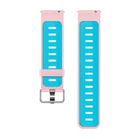 Beline Double Color růžovo-modrý / Řemínek pro chytré hodinky / silikon / 20 mm