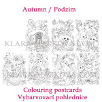 Antistresové omalovánky I Believe in Fairies, omalovánkové pohlednice, Klára Marková