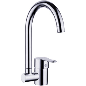 Laveo - Lila - dřezová baterie stojánková, sklopný výtok U, chrom BLD_06LD
