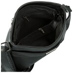 Trendy dámská koženková crossbody kabelka Neira, černá