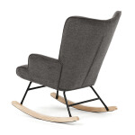 Houpací křeslo, šedá, látka, AK-373 GREY2