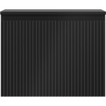 MEXEN/S - Rivel koupelnová skříňka pod umyvadlo 60 cm s deskou, 1 šuplík, reliéf , černá mat 91A20-06047-1-BFC71