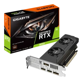 GIGABYTE GeForce RTX 3050 OC Low Profile 6GB / 1042-1477 MHz / 6GB D6 / 96-bit / 2x HDMI 2x DP / 70W (GV-N3050OC-6GL)