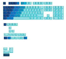 Glorious vyměnitelné klávesy GPBT Gradient (ISO DE) - Ocean / PBT / 131 ks / ISO DE layout / Cherry MX(+) (GLO-KB-ACC-KC-GPBT-GR-OCN-DE)