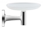 DURAVIT - Starck T Mýdlenka s držákem, chrom/mléčné sklo 0099331000