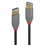 Lindy Anthra Line USB-A - USB-A 5 m černá / USB kabel / USB 3.2 Gen 1 / M/M / 5 Gbit/s (36754)