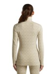 ICEBREAKER Wmns Merino 260 Tech Vertex LS Half Zip AlpGeo, Undyed/Cumin/J (vzorek) velikost: S