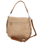 Trendy dámská koženková crossbody kabelka Naiara, khaki