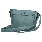 Trendy dámská koženková crossbody kabelka Arlena, džínově modrá