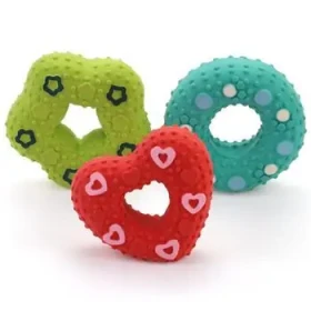 I Love Pets Hračka pro psy Donut / Latexová / Pískací / O 9 cm (8592644122665)