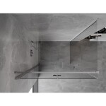 MEXEN/S - Mist-F sprchový kout skládací dveře levá 120 x 85, transparent, chrom 8A6T-120-085-01-00-L