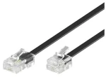 MicroConnect Modulární kabel RJ11 - RJ45 1m černá (MPK451S)