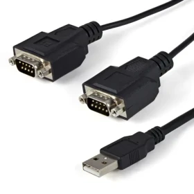 StarTech redukce USB na 2x sériový port černá / Redukce / USB-A - 2x DB-9 / FTDI FT2232D / 2,1 m (ICUSB2322F)