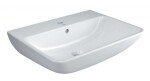 DURAVIT - ME by Starck Umyvadlo 60x46 cm, s 1 otvorem pro baterii, s WonderGliss, alpská bílá 23356000001