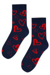 Vzorované pánské ponožky PERFECT MAN-CASUAL černá 42-44