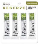 Rico DRS-K30 Reserve Reed Sampler Pack - Tenor Saxophone 3.0/3.0+/3.5 - 4-Pack