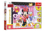 Trefl Puzzle Minnie a Daisy / 100 dílků, třpytivé