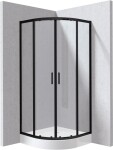 DEANTE - Funkia Evo čtvrtkruhový kout s vaničkou, 90x90 cm KYPZN099P