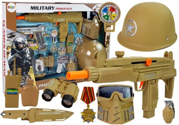 Mamido Dětská vojenská sada s pistolí