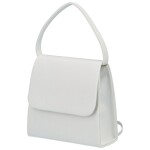 Elegantní dámské psaníčko kufříkového střihu Esmeralda, bílá