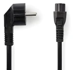 Nedis CEGB10100BK20 černá / Napájecí kabel / Schuko úhlová - IEC-320-C5 / 10 A / 2 m (CEGB10100BK20)