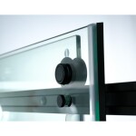 HOPA - Sprchové dveře BELVER BLACK NEW - Barva rámu - Černá, Rozměr A - 100, Směr zavírání - Univerzální Levé / Pravé, Výplň - Čiré bezpečnostní sklo - 8 mm BCBELV10BCN