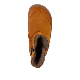 Dětské zimní barefoot boty TEX SUEDE Cognac G3160250-2 - 40