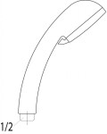 Laufen - Sprchové příslušenství Sprchová hlavice Comfort Tre, 3 proudy, chrom H3619800040051