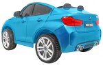 Mamido Elektrické autíčko BMW X6 M dvoumístné XXL lakované modré