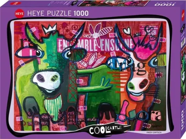 HEYE Puzzle Pruhované krávy