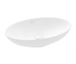 VILLEROY & BOCH - Loop&Friends Umyvadlo na desku, 56x38 cm, s přepadem, CeramicPlus, Stone White 4A4700RW