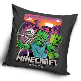 Dětský povlak na polštářek Minecraft Movie Mob Attack