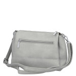 Trendy dámská koženková crossbody kabelka Denissa, šedá