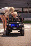 Mamido Elektrické autíčko Jeep Raptor 4x4 černé s plameny