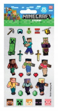 Minecraft samolepky třpytivé - Pyramid