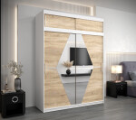 Šatní skříň Abi Bo s nástavcem Barva korpusu: Dub artisan, Rozměry: 250 cm, Dveře: Dub artisan