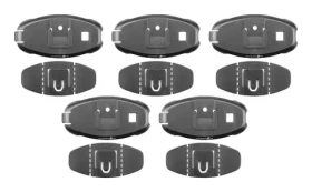 Interphone Sada 5 ks náhradních nalepovacích základen pro interkomy Active a Connect (KITADBRACKETF10SP)