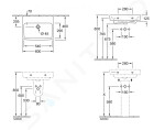 VILLEROY & BOCH - O.novo Umyvadlo 600x460 mm, bez přepadu, bez otvoru pro baterii, CeramicPlus, alpská bílá 4A4163R1