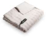 Duux DXOB12 Yentl Cuddle Bubble Rabbit šedá / Vyhřívací deka / 200 x 200 cm / 9 úrovní vyhřívání / časovač 1-9 h