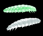 Libra Lures Larva Glow UV green - 4,5cm 8ks,Libra Lures Larva Glow UV green - 4,5cm 8ks
