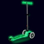 Koloběžka Mini Micro Deluxe Glow LED lime